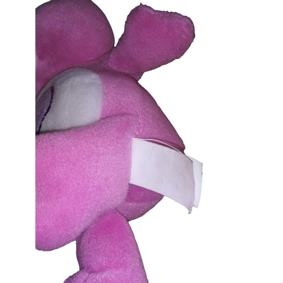 VTG Take Care Bear Stuffed Pink Bear Purple Heart Plush 9 Inch Toy 2003 - Picture 5 of 9